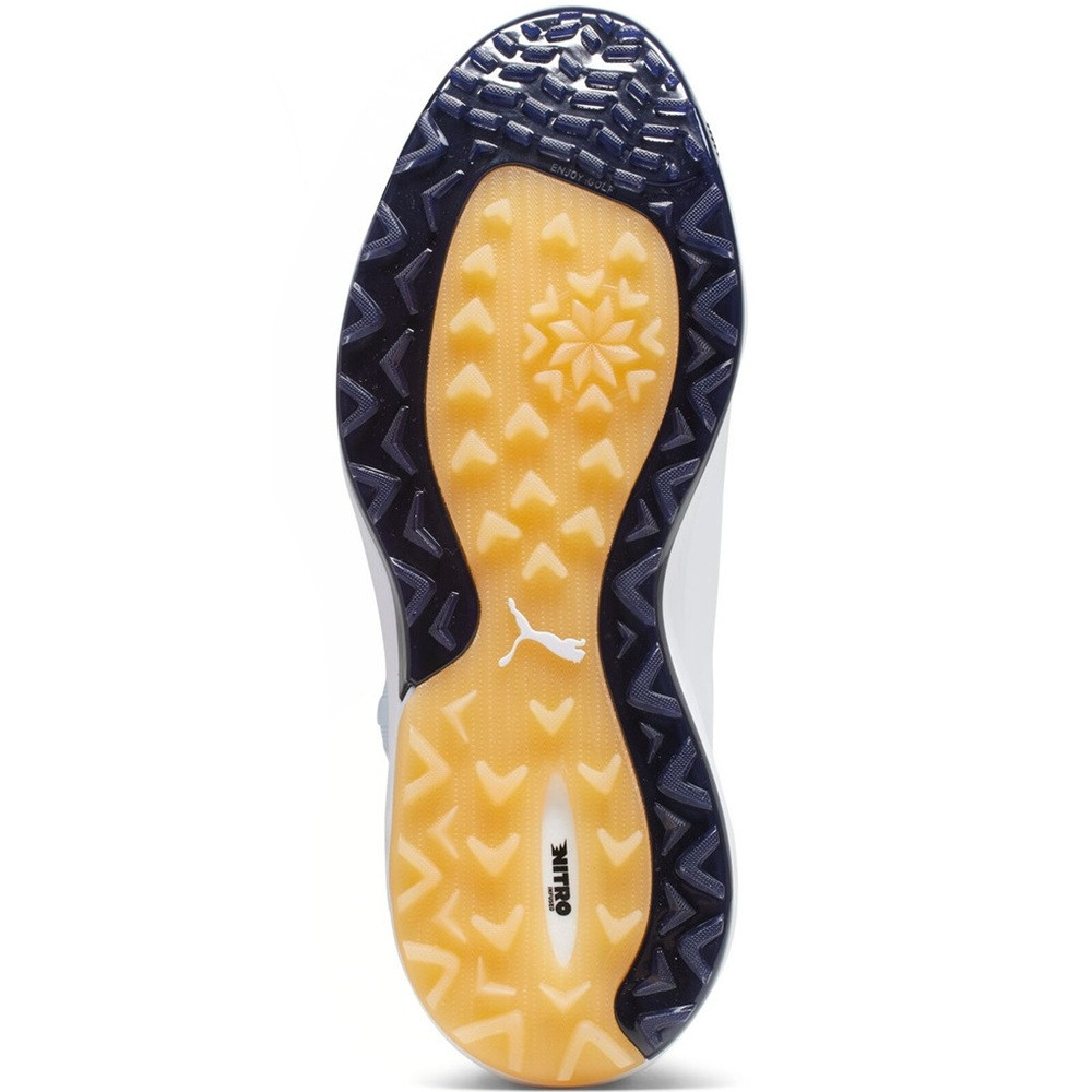 Puma Men's Alphacat Nitro Disc Golf Shoes White/Black/Gum - Maple